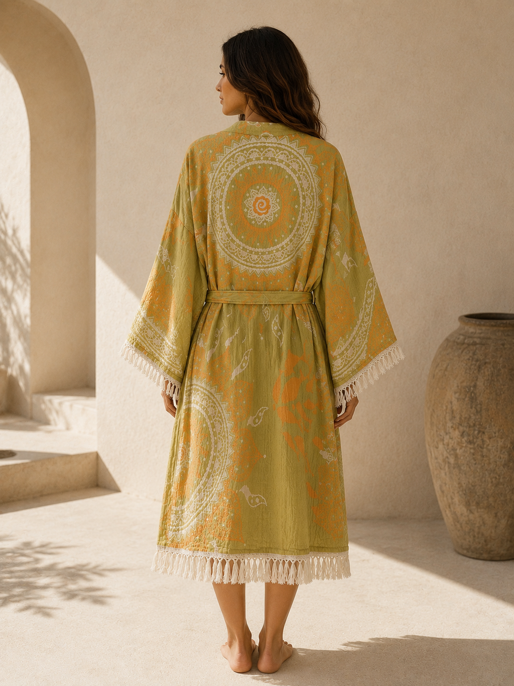 Aurelia Mandala Muslin Kimono / Kaftan