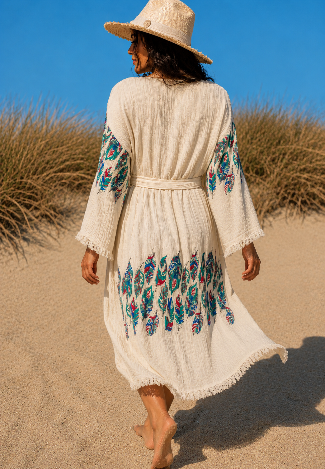 Wild Vine Muslin Kimono/ Kaftan