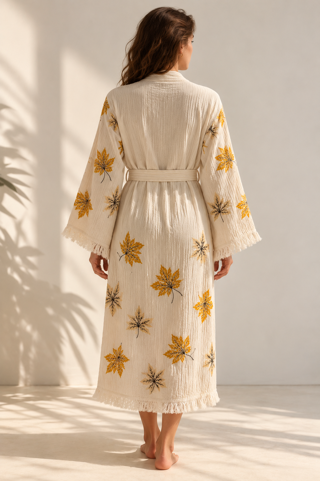 Autumn Whisper Muslin Kimono