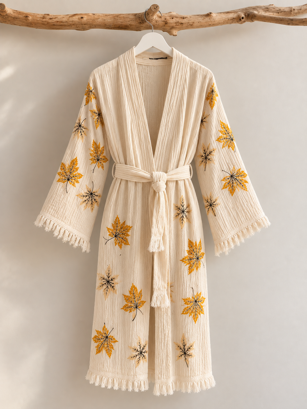Autumn Whisper Muslin Kimono